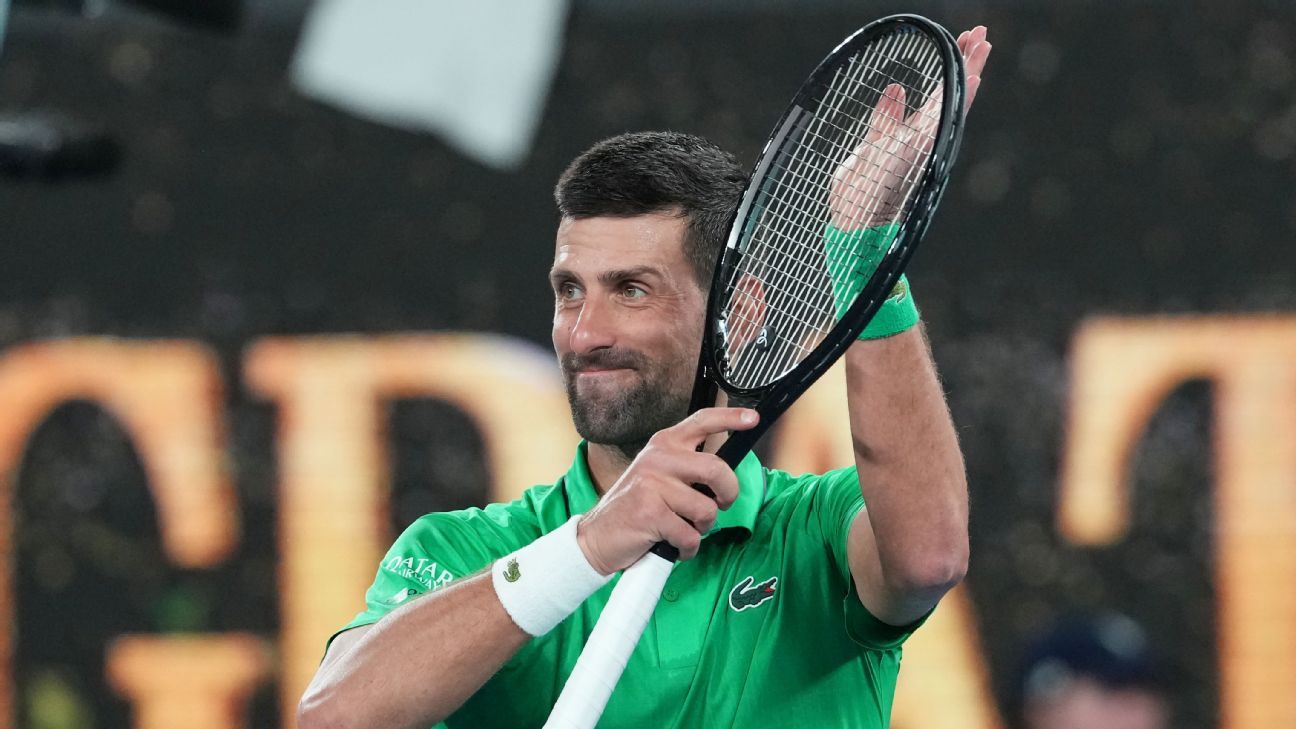 Djokovic into Aussie Open quarters after fourth-round opponent Mensik withdraws