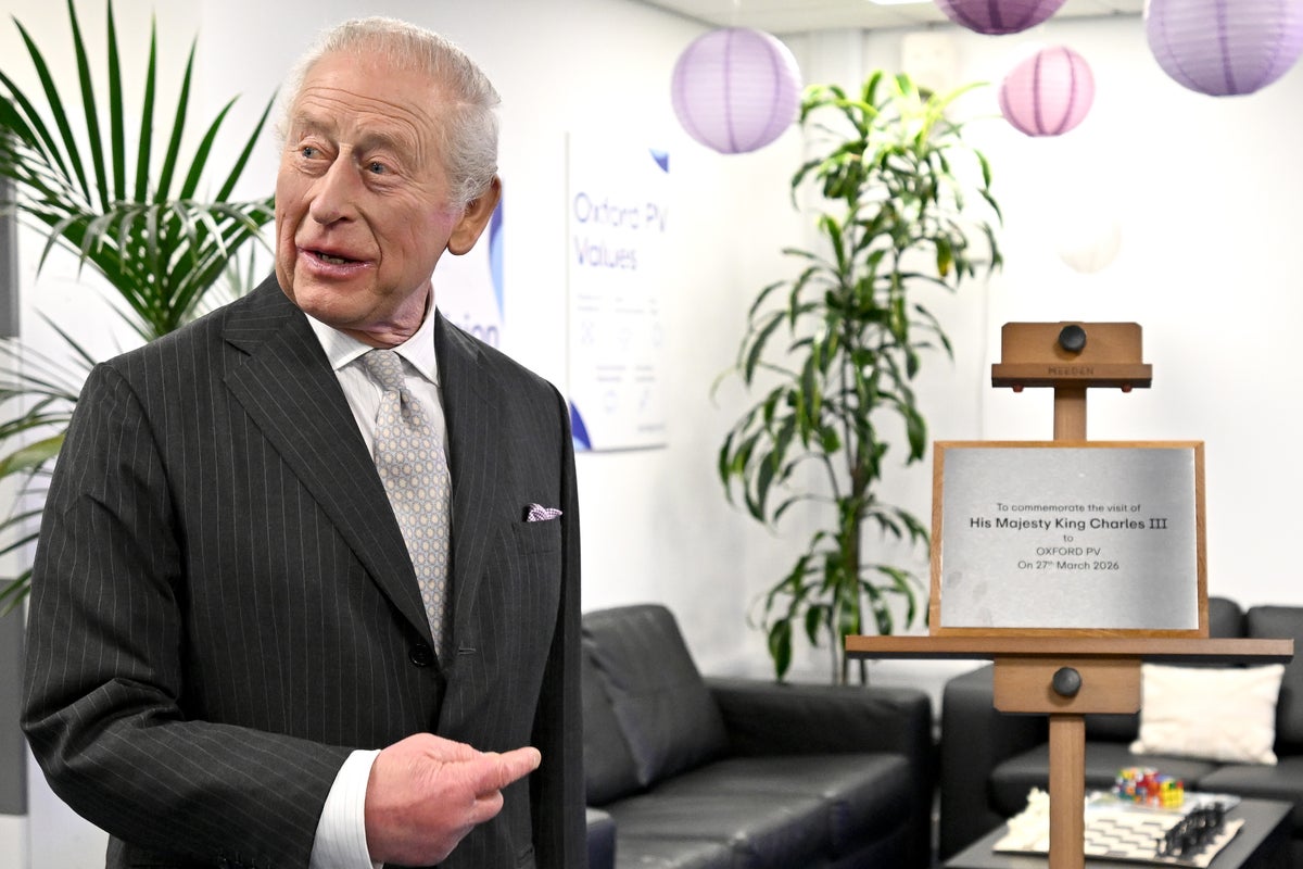King Charles suffers ‘disaster’ at plaque unveiling as he hails work of solar panel firm in Oxford