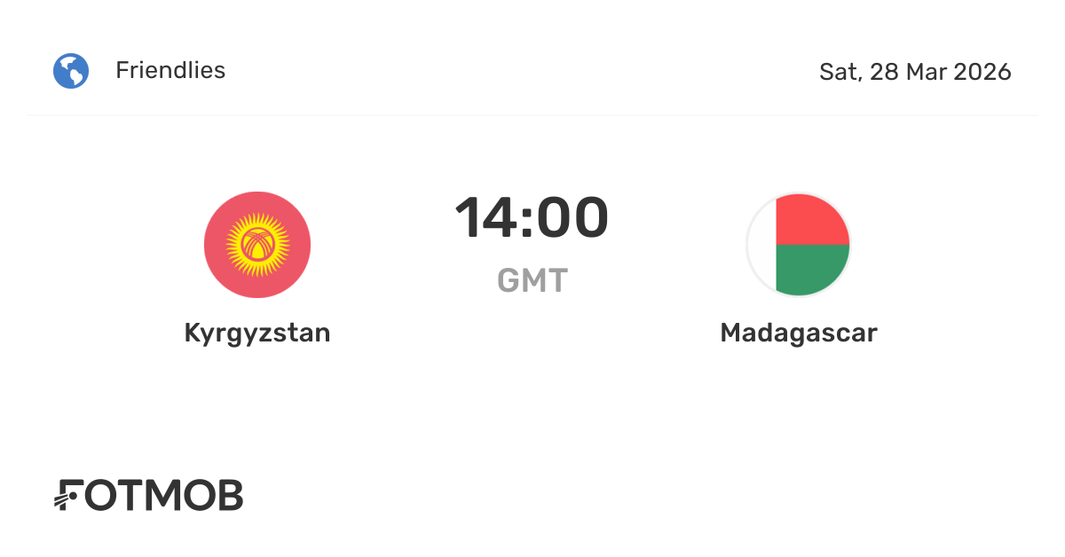 Kyrgyzstan vs Madagascar – live score, predicted lineups and H2H stats