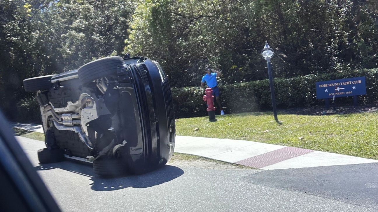 Tiger Woods told authorities he was looking at phone before crash