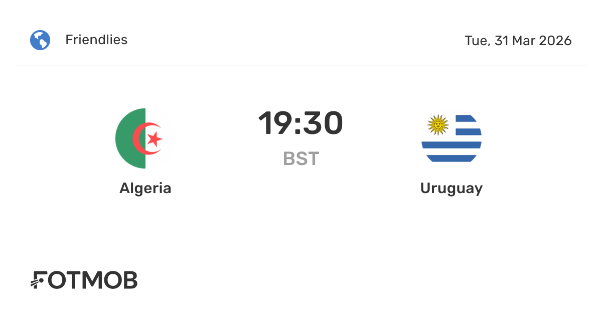 Algeria vs Uruguay – live score, predicted lineups and H2H stats