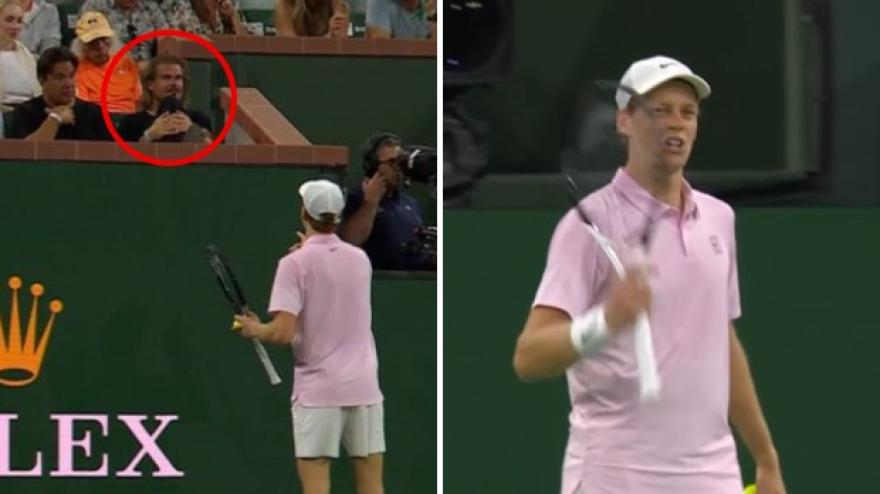 Uno spettatore lo provoca e Sinner perde la pazienza: cos’è successo