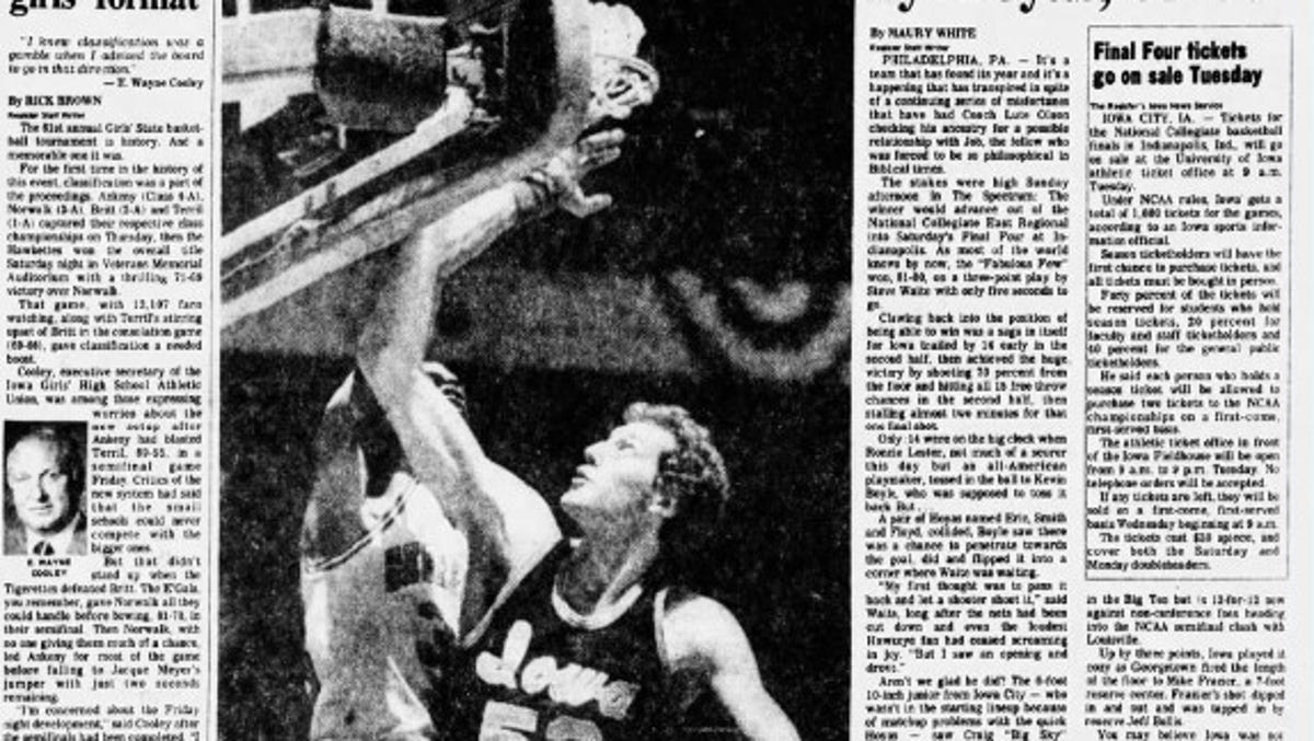 Iowa basketball, when was Hawkeyes’ last Final Four?