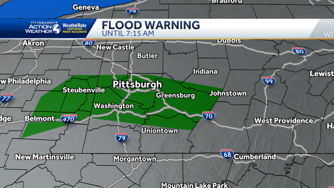 Rain & Flood Warning for the AM Commute