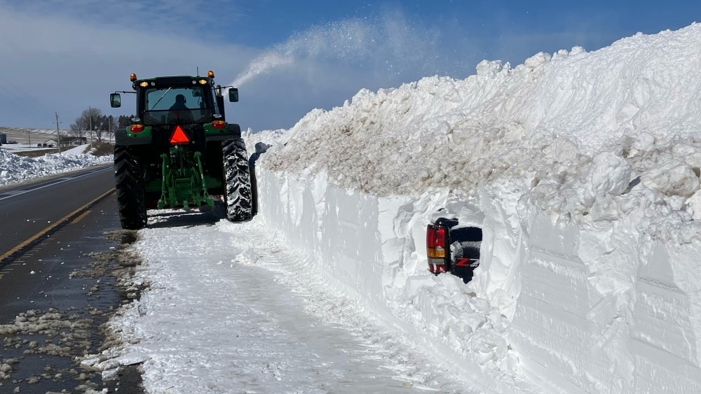 On This Date: Snow Plow Reveals Truck Buried In Iowa Blizzard