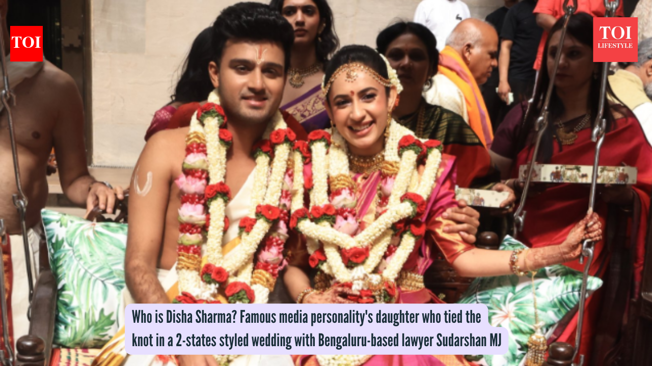 Who is Disha Sharma? Famous media personality’s daughter who tied the knot in a 2-states styled wedding with Bengaluru-based lawyer Sudarshan MJ |