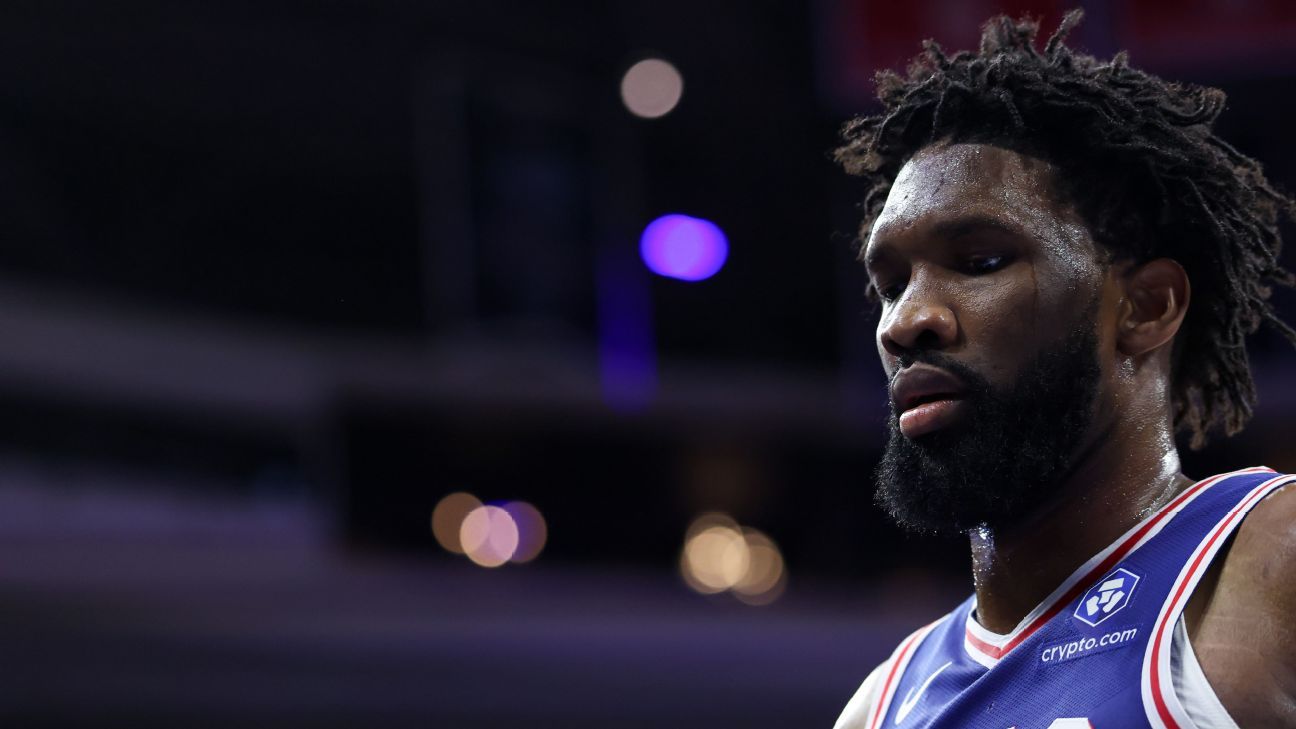 Joel Embiid, irked by being ruled out Wednesday, sits again