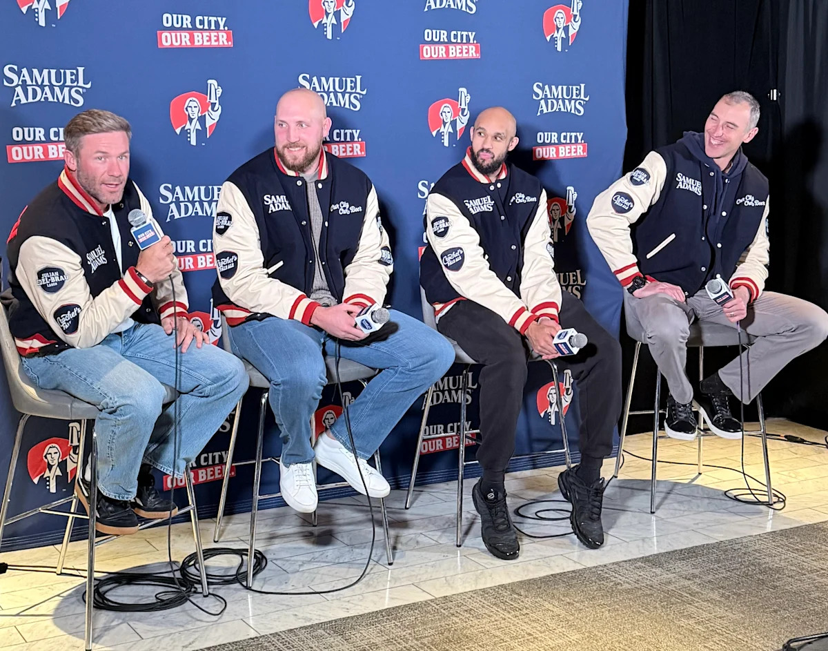 Patriots legend Julian Edelman reacts to new Samuel Adams collab