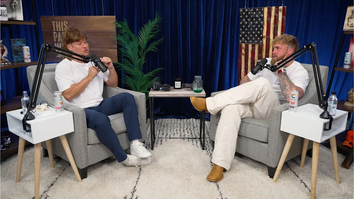 Jake Paul Says Trump Should Be ‘On the Front Lines’ — Then Theo Von Suggests Barron