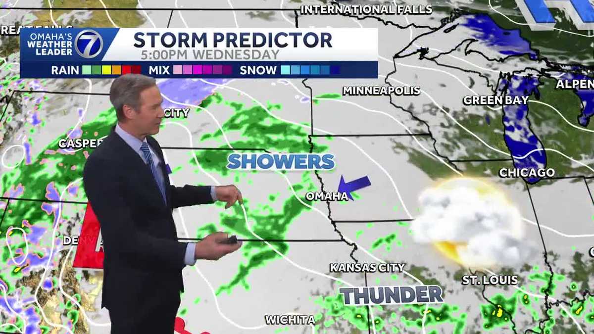 Rain on the way for the Omaha area the rest of the week