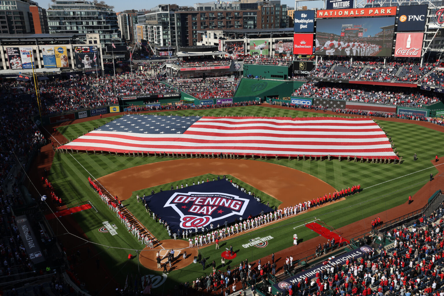 Flyover, Budweiser Clydesdales, live music all part of opening weekend at Nationals Park
