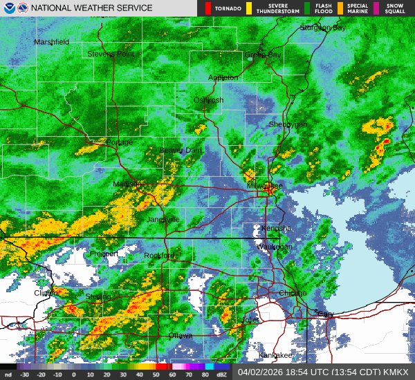 A tornado watch has been issued for several Wisconsin counties