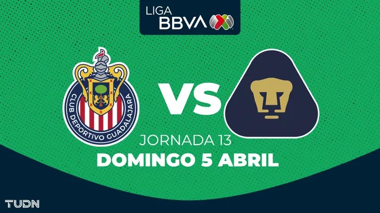 Guadalajara vs. Pumas: horario y dónde ver el partido de la Jornada 13 de la Liga MX Clausura 2026 | TUDN Liga MX