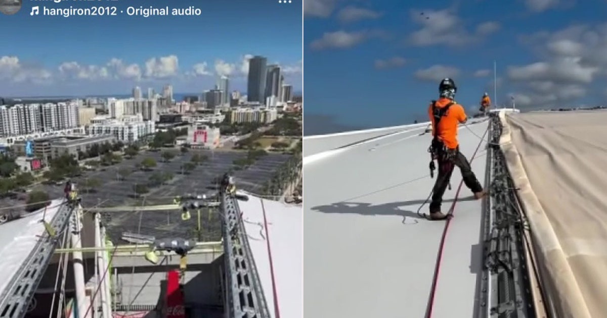 Ironworker’s viral views: How Tropicana Field’s roof was rebuilt after Hurricane Milton